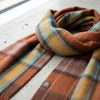 Copper Alpaca Tartan Scarf - Autumn by Shupaca
