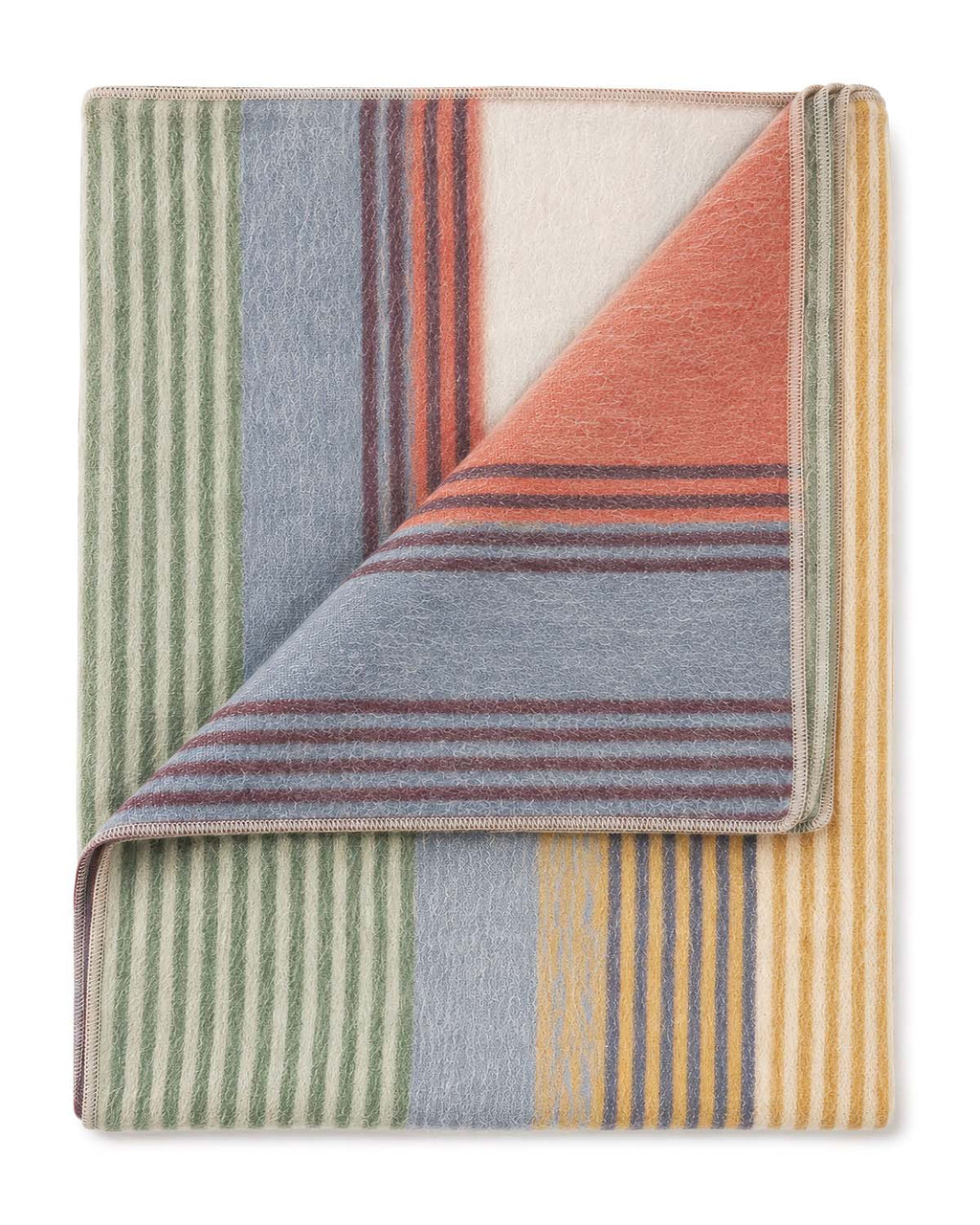 Coral Alpaca Throw Blanket - Spectrum by Shupaca