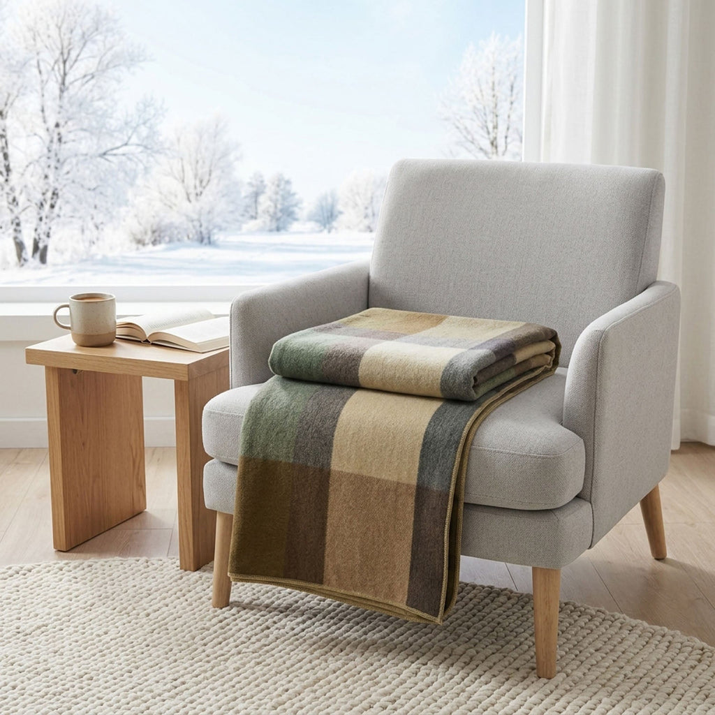 Cream Alpaca Throw Blanket - Sandbar by Shupaca