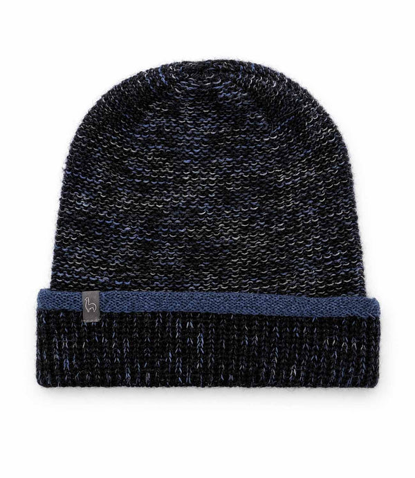 Deep Navy Alpaca Beanie Hat - Nightsky by Shupaca