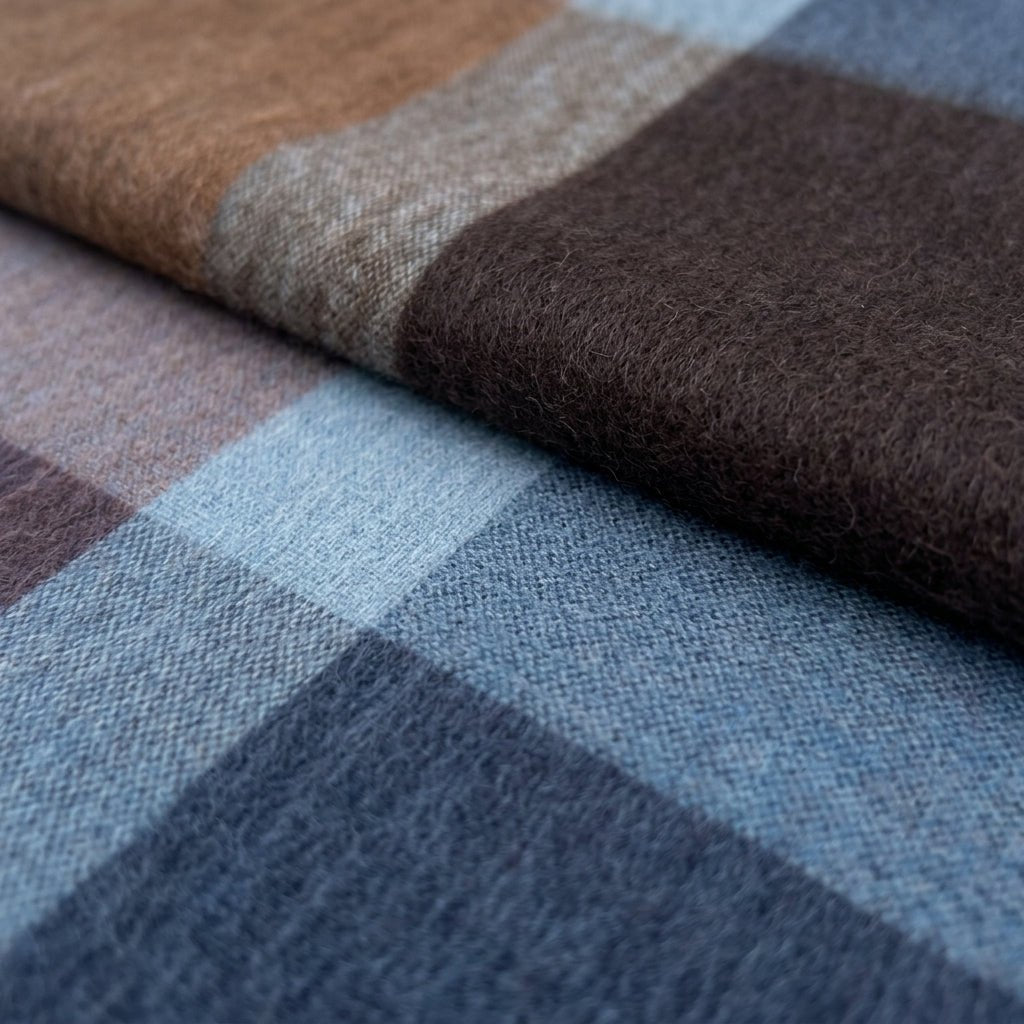 Espresso Alpaca Throw Blanket - Mocha by Shupaca
