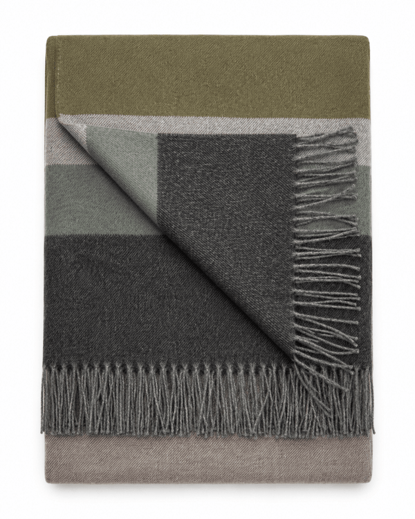 Evergreen 100% Baby Alpaca Throw Blanket - Arden by Shupaca