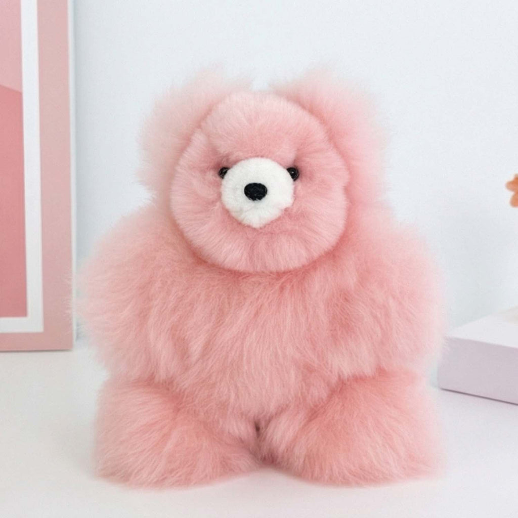 Fantasy alpaca stuffed bear, 7-inch micro, bold multi-color, Shupaca