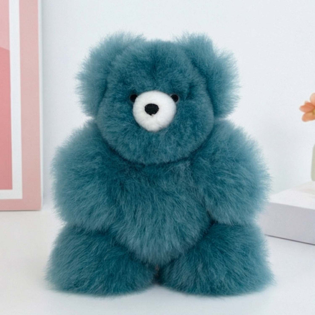 Fantasy alpaca stuffed bear, 7-inch micro, bold multi-color, Shupaca