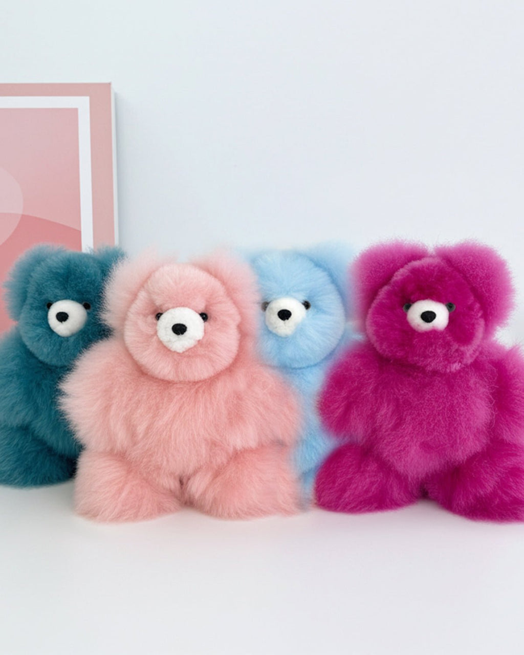 Fantasy alpaca stuffed bear, 10-inch small, multi-color, Shupaca