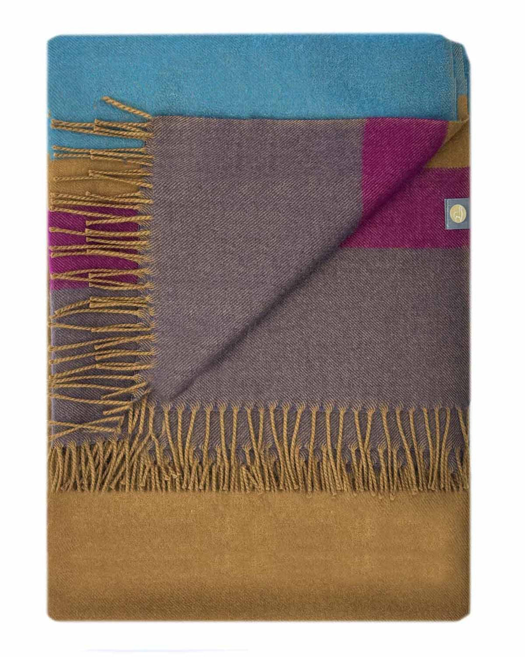 Golden Brown 100% Baby Alpaca Throw Blanket by Shupaca