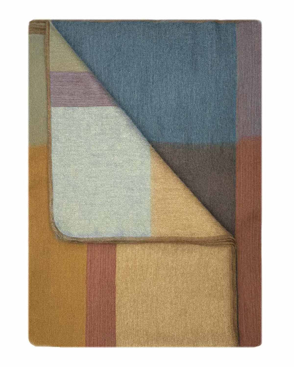 Golden Ochre Alpaca Throw Blanket - Prism by Shupaca
