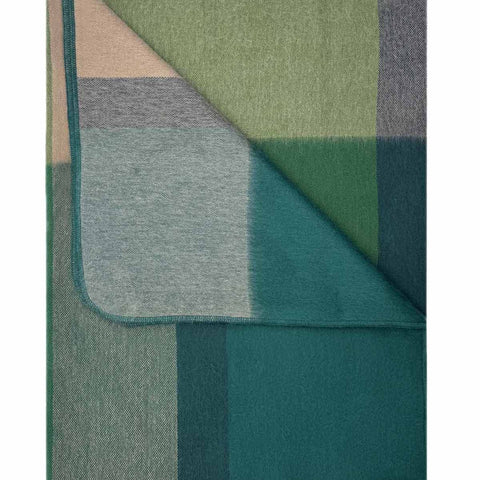 Green Alpaca Throw Blanket - Alpine by Shupaca