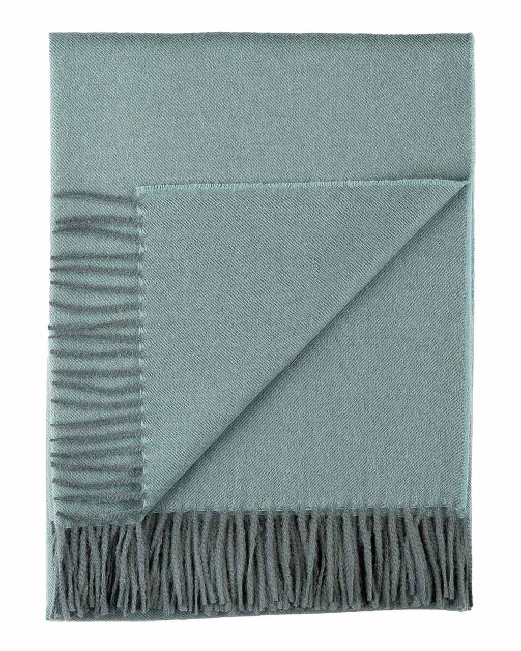 Grey 100% Baby Alpaca Throw Blanket - Misty Mountain by Shupaca