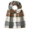 Grey Alpaca Tartan Scarf - Aspen by Shupaca
