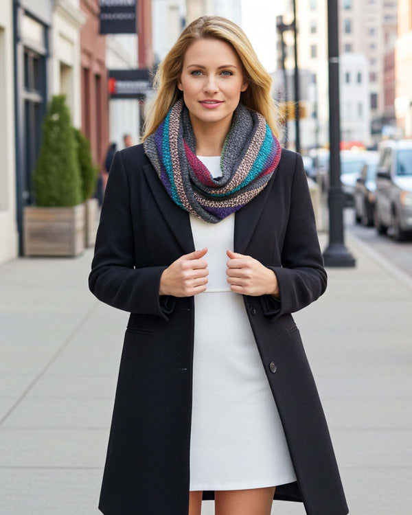 Infinity Alpaca Scarf - Boucle - Eucalyptus by Shupaca