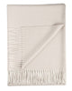 Ivory 100% Baby Alpaca Throw Blanket - Porcelain by Shupaca