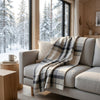 Ivory Alpaca Throw Blanket - Stone by Shupaca
