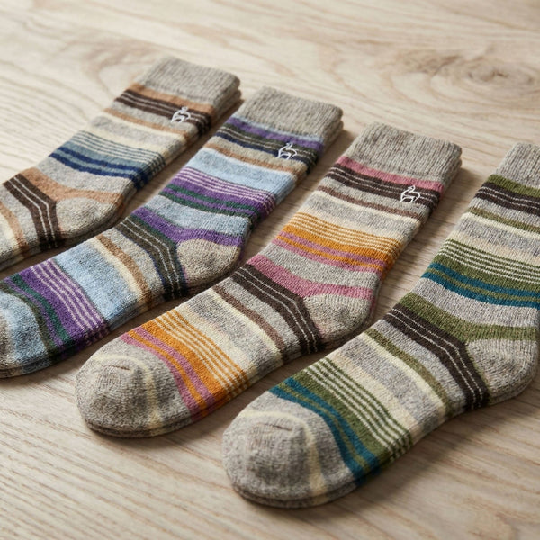 Mist Alpaca Socks - Berry by Shupaca