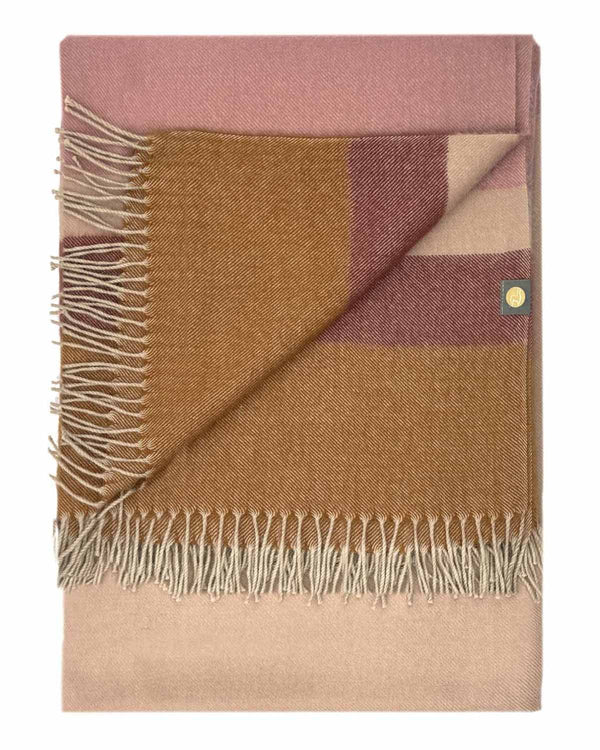 Mocha Mousse 100% Baby Alpaca Throw Blanket by Shupaca