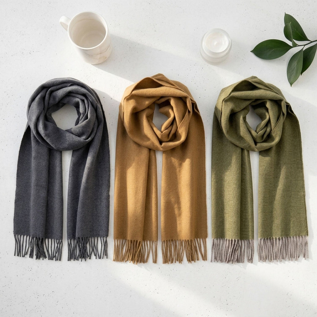 Moss 100% Baby Alpaca Scarf - Olive by Shupaca