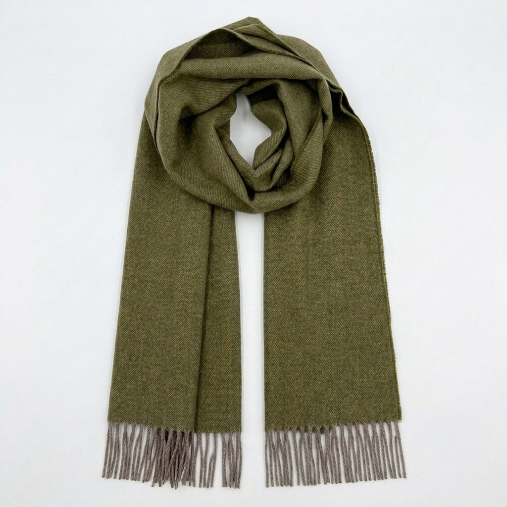 Moss 100% Baby Alpaca Scarf - Olive by Shupaca