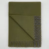 Moss 100% Baby Alpaca Throw Blanket - Olive by Shupaca