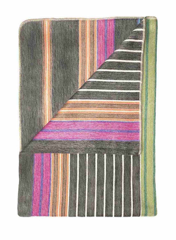 Multicolor Alpaca Throw Blanket - Fireworks by Shupaca