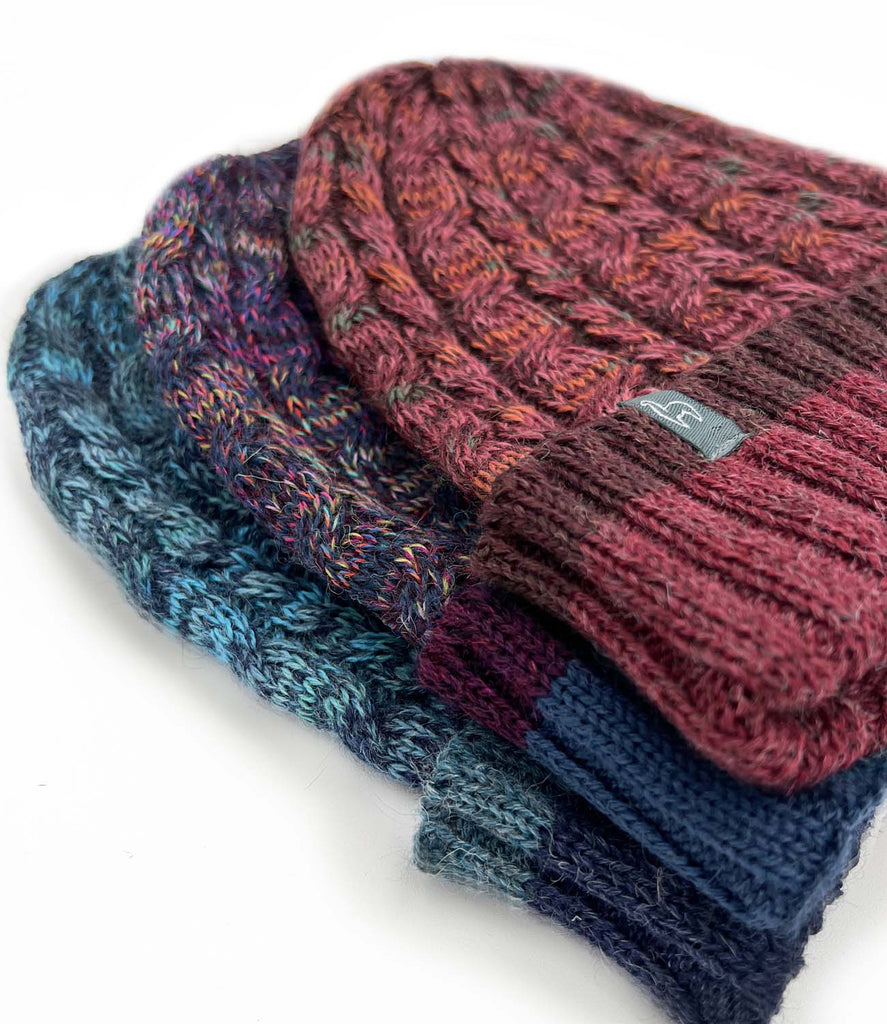 NEW! Alpaca Beanie - Braided - Nebula by Shupaca