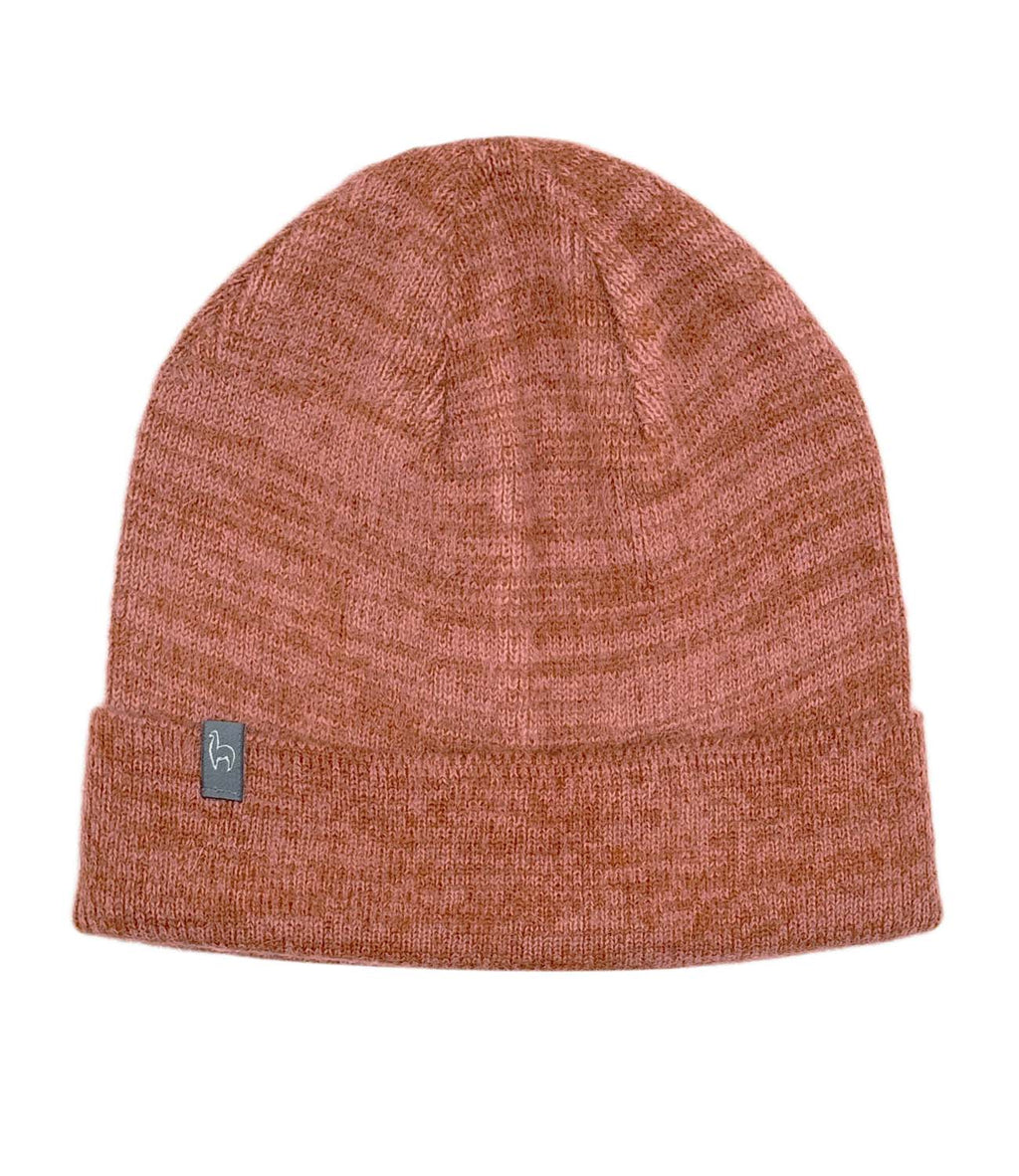 Amber alpaca beanie in Cinnamon with sienna tones, Shupaca