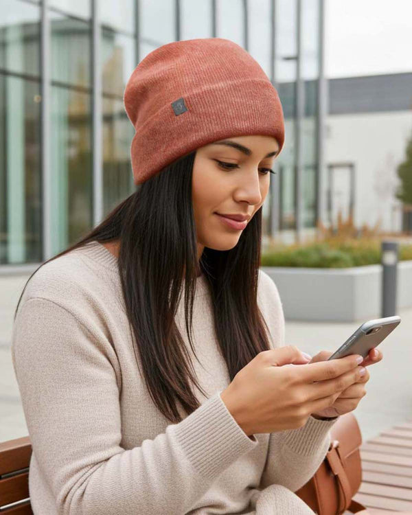 NEW! Alpaca Beanie - Brushed - Cinnamon by Shupaca
