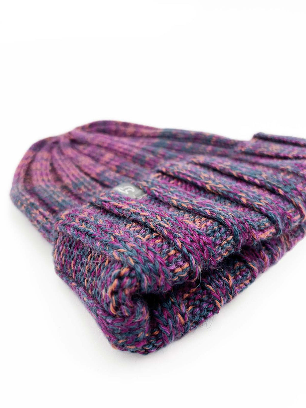 Magenta alpaca beanie in Berry Burst with coral undertones, Shupaca