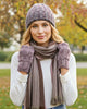 NEW! Alpaca Beanie Hat - Accordion - Black Cherry by Shupaca
