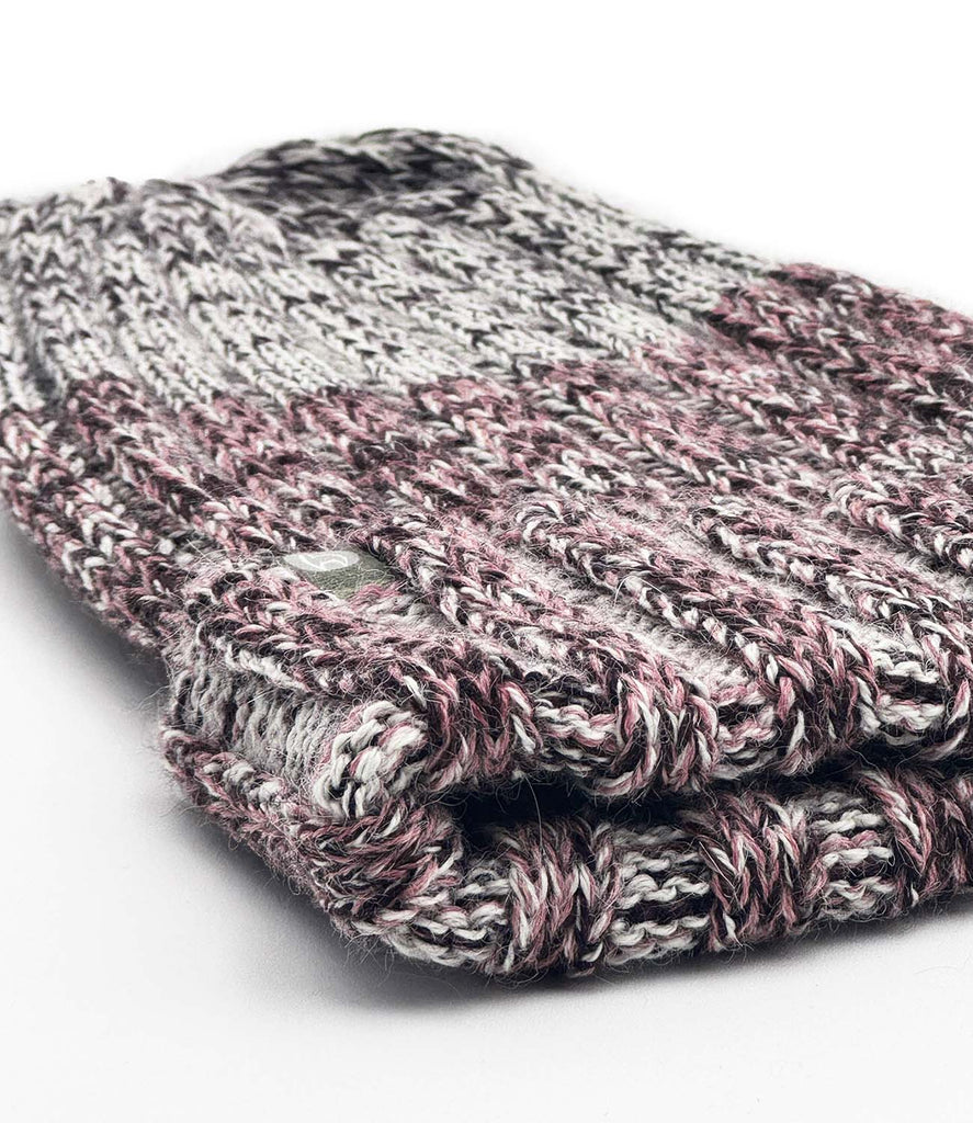 NEW! Alpaca Beanie Hat - Accordion - Black Cherry by Shupaca