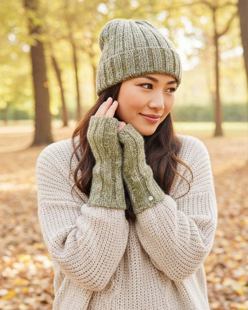 NEW! Alpaca Beanie Hat - Accordion - Opal by Shupaca