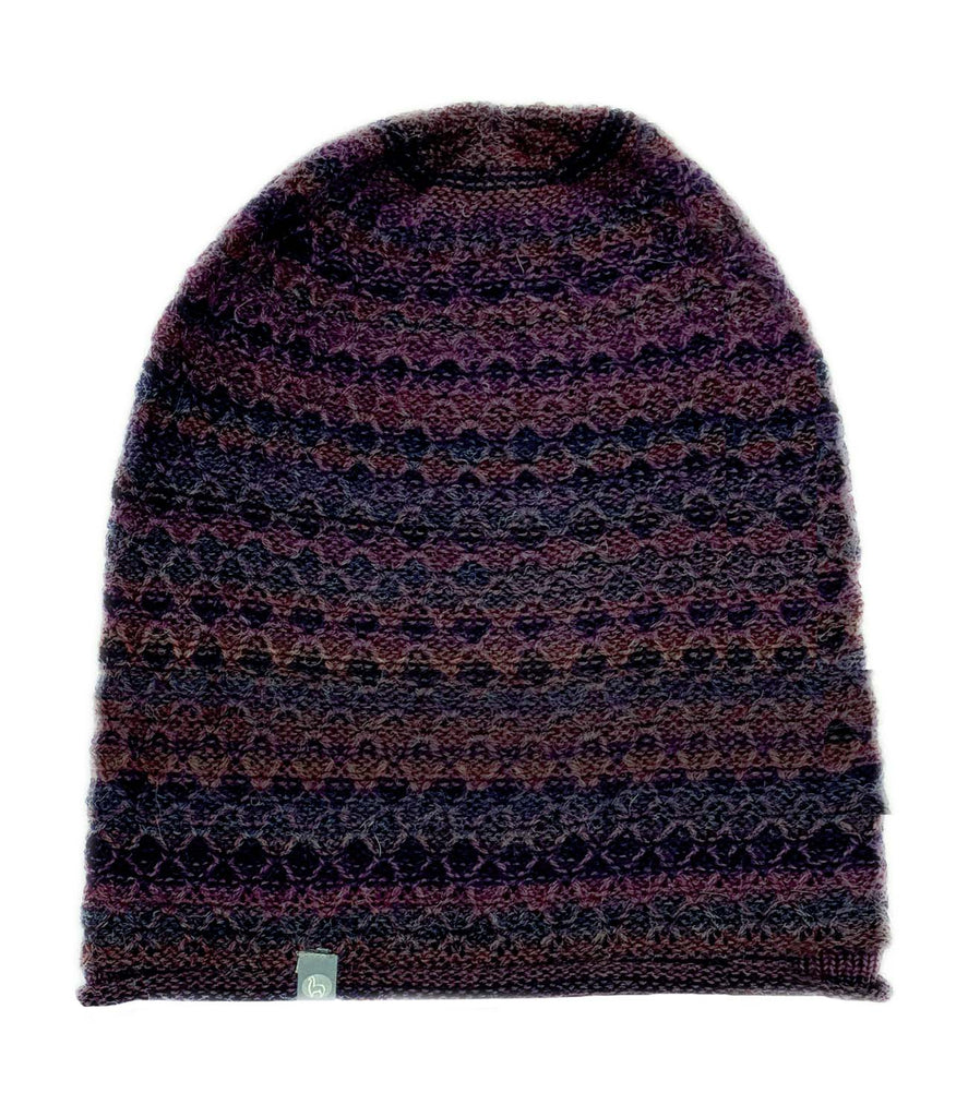 NEW! Alpaca Beanie Hat - Printed - Lava by Shupaca