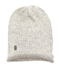 Ivory alpaca beanie in Oat with heathered beige tones, Shupaca