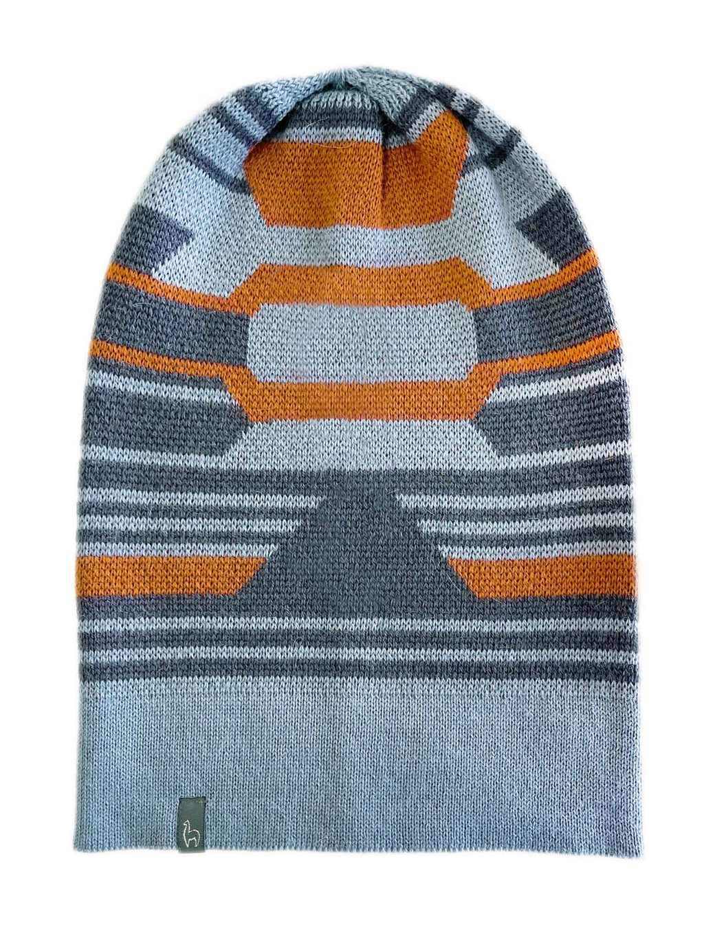 Lakeview alpaca beanie with Incan-inspired pattern, Shupaca