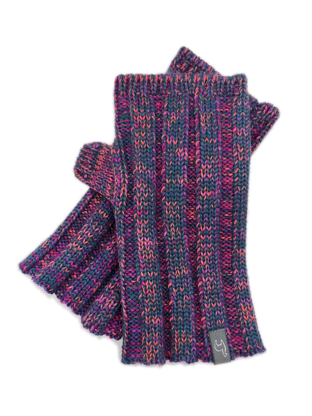 Berry Burst alpaca gloves in magenta and plum, Shupaca