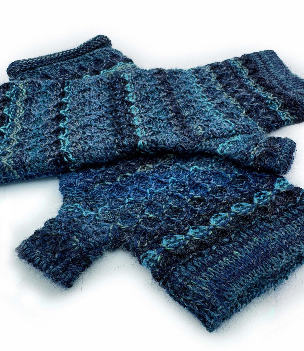 NEW! Alpaca Gloves - Printed - Midnight by Shupaca