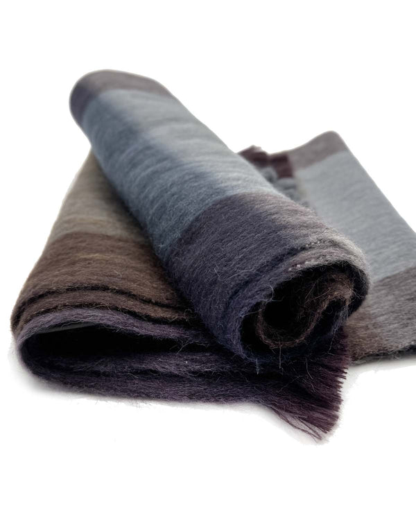 NEW! Alpaca Plaid Scarf - Mocha by Shupaca