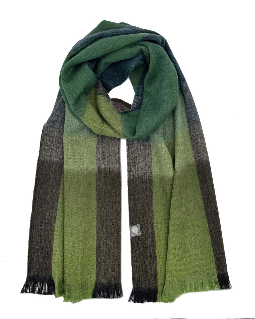 NEW! Alpaca Plaid Scarf - Tidepool by Shupaca