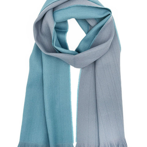 NEW! Alpaca Scarf Reversible - Adriatic Silver by Shupaca
