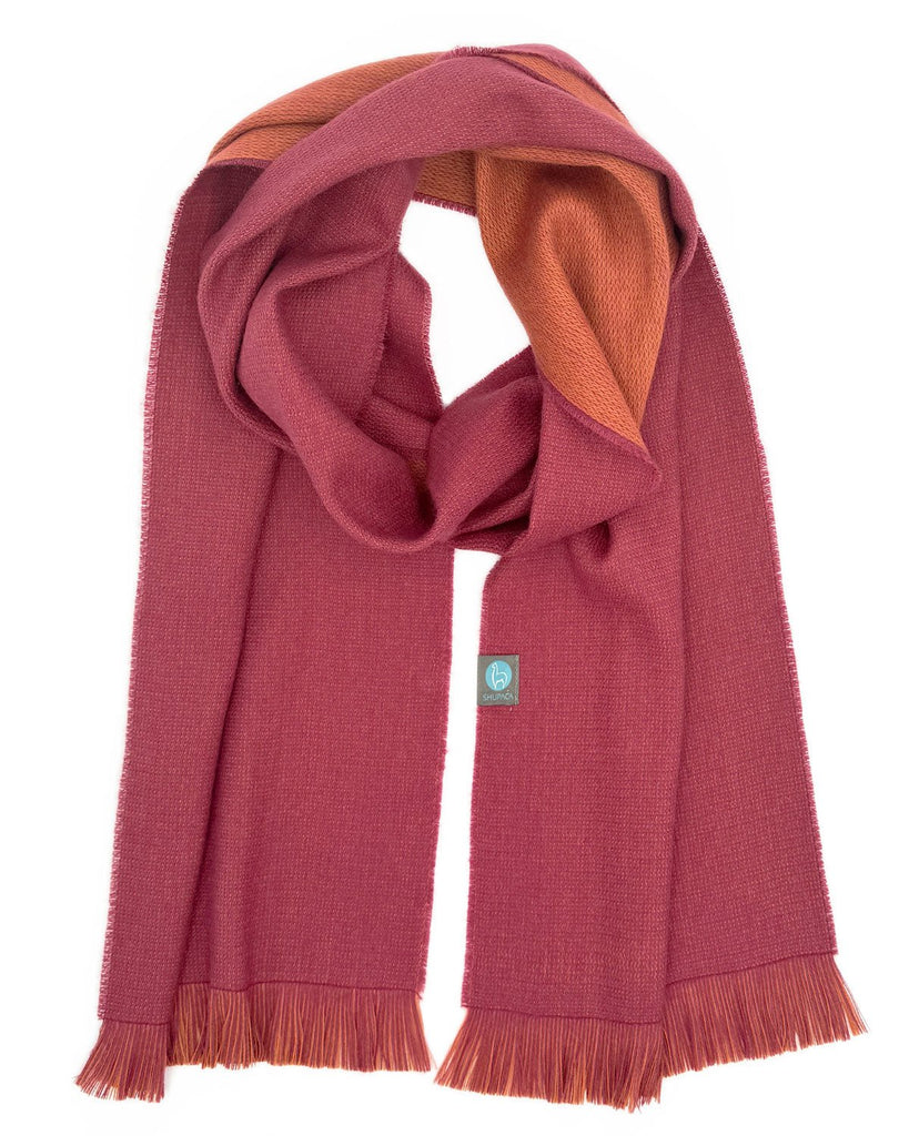 NEW! Alpaca Scarf Reversible - Burnt Russet by Shupaca