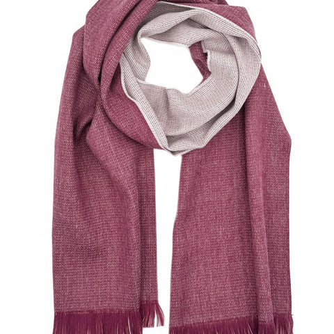 NEW! Alpaca Scarf Reversible - Frosted Cranberry by Shupaca