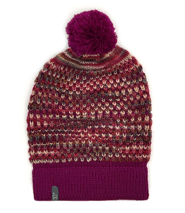 NEW! Kid's Alpaca Beanie Hat - Speckle - Pink Punch by Shupaca