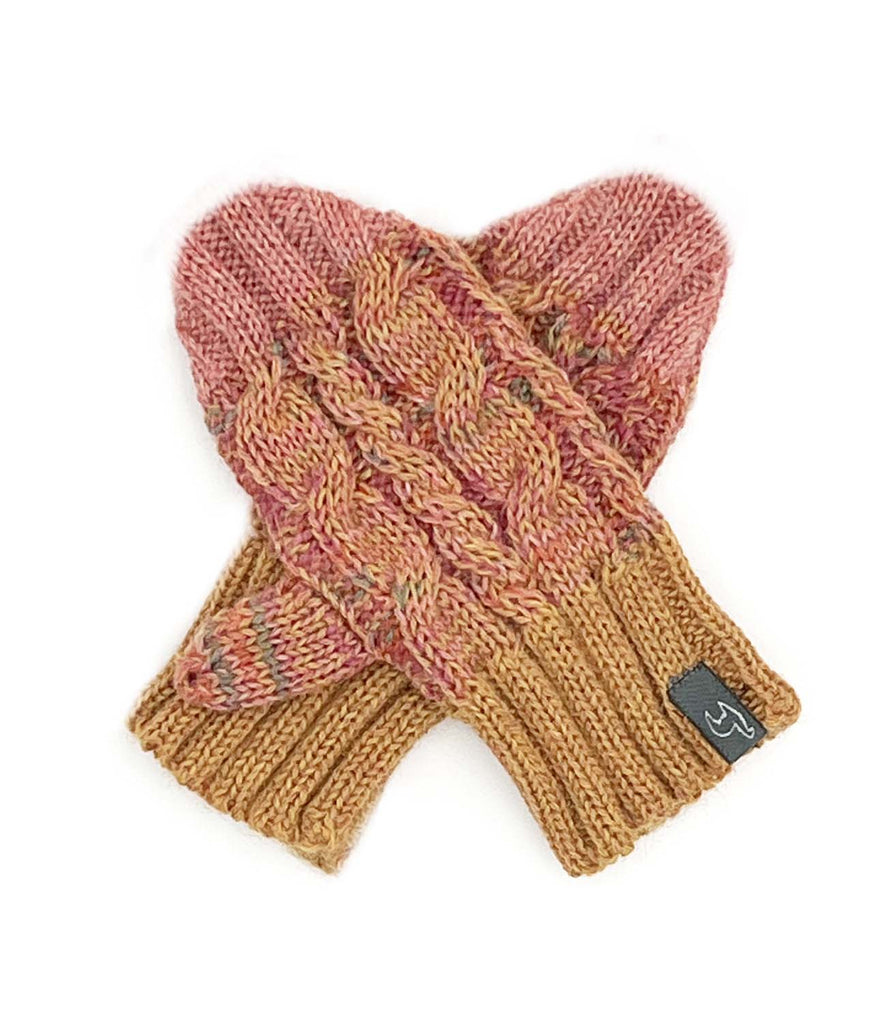 NEW! Kid's Alpaca Gloves - Braided - Sunny Swirl by Shupaca