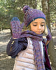 NEW! Kid's Alpaca Gloves - Braided - Violet Vortex by Shupaca