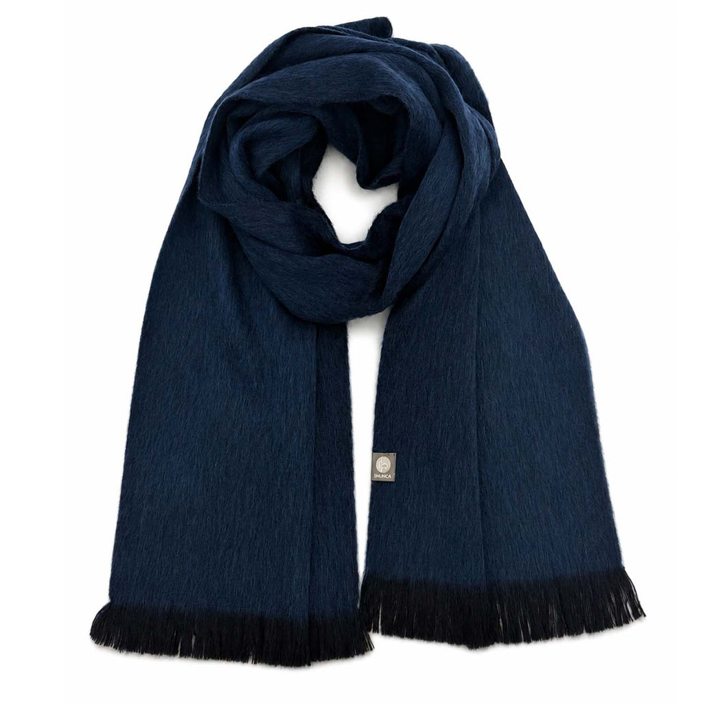 Ocean Blue Alpaca Scarf - Caspian by Shupaca