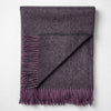 Plum 100% Baby Alpaca Throw Blanket - Elderberry by Shupaca