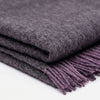 Plum 100% Baby Alpaca Throw Blanket - Elderberry by Shupaca