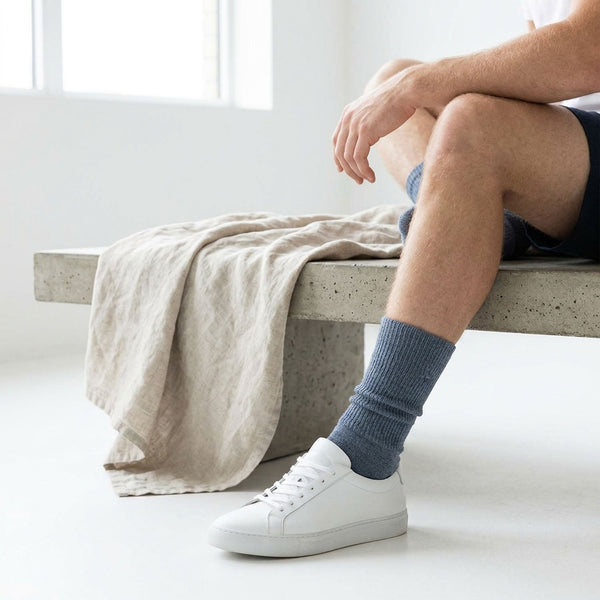Slate Alpaca Socks - Bluestone by Shupaca