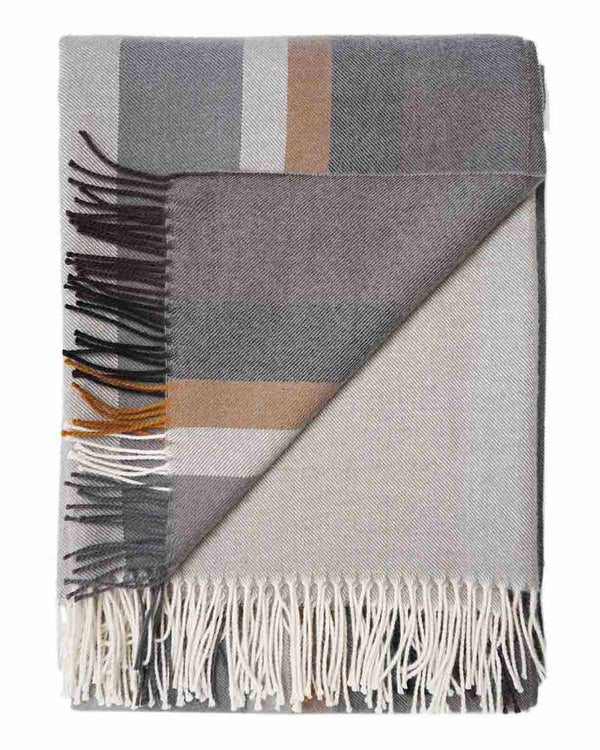 Stone 100% Baby Alpaca Throw Blanket - Dove Tail by Shupaca
