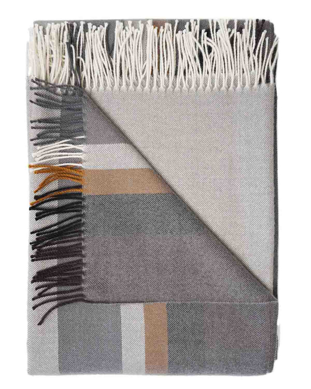 Stone 100% Baby Alpaca Throw Blanket - Dove Tail by Shupaca