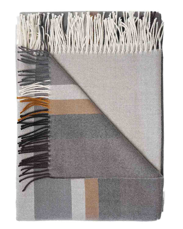 Stone 100% Baby Alpaca Throw Blanket - Dove Tail by Shupaca